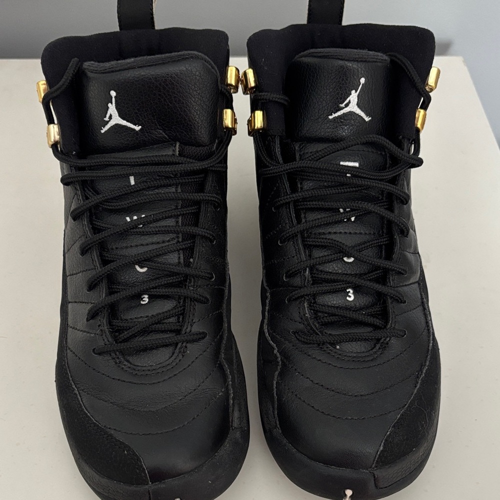 Jordan Two 3 Black and Gold Sneakers 6Y